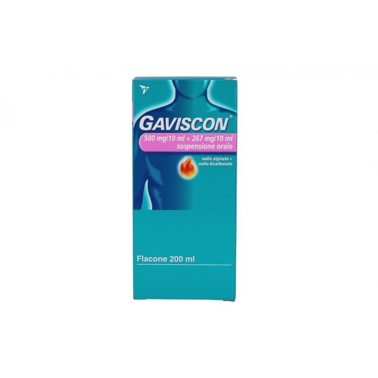 Gaviscon 500mg + 267mg/10ml Flacone 200ml